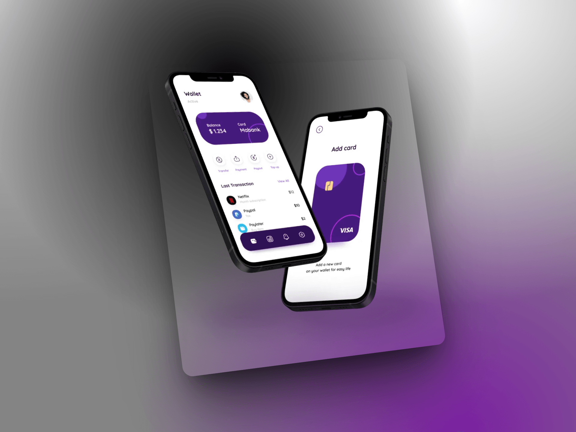 E-Wallet Mobile App project screenshot